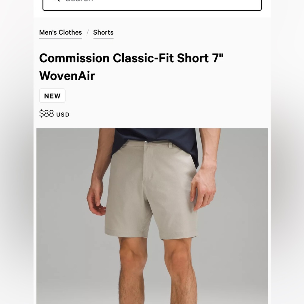 Mens lululemon shorts